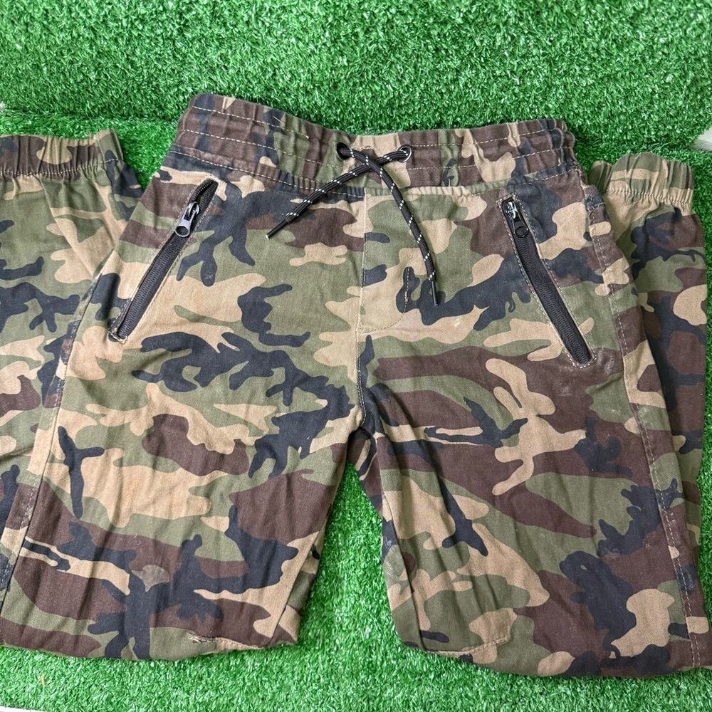 Tony Hawk Kids Camo Jogger Pants Size M (10/12) – Zipper Pockets